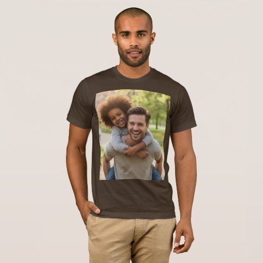 Best Daddy Ever with Photo Tシャツ (正面フル)