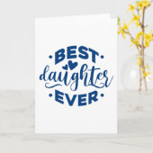 Best Daughter Ever カード (黄色い花)
