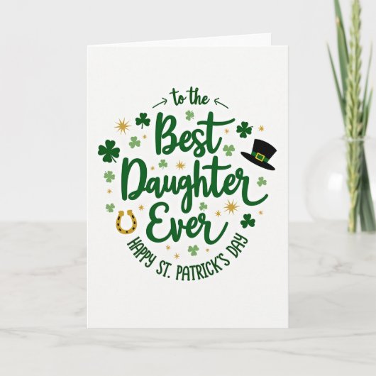 Best Daughter St Patricks Day Card カード (正面)