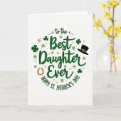 Best Daughter St Patricks Day Card カード (黄色い花)
