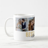 Best Day Ever Calligraphy Photo コーヒーマグカップ (左)