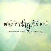 Best day ever Car ウィンドウサイン (シート3)