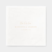 BEST DAY EVER! Modern Minimal Wedding 箔ナプキン (正面)