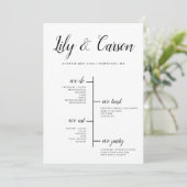 Best Day Ever Wedding Timeline Program プログラム (スタンド正面)