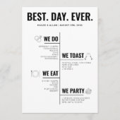 Best Day Ever Wedding Timeline Program プログラム (正面)