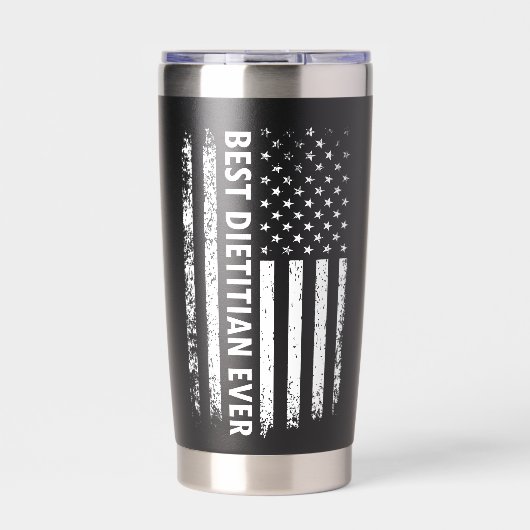 Best Dietitian Ever Gift Dietitian Appreciation 保温保冷タンブラー (正面)