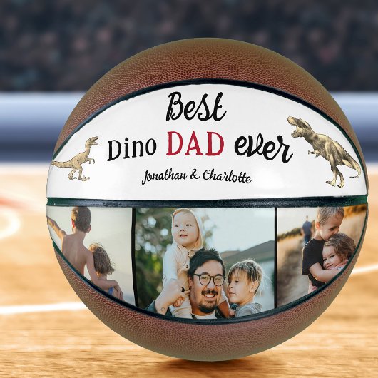 Best Dino Dad Ever Photo Collage バスケットボール