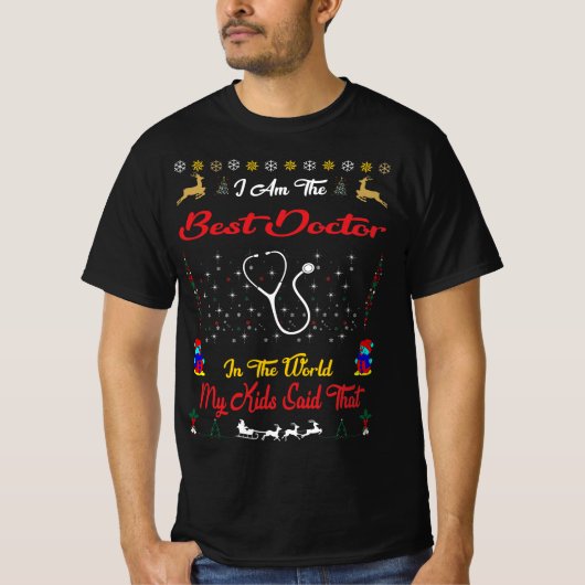 Best Doctor Christmas Tシャツ (正面)