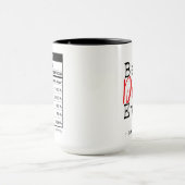 Best Doctor Ever Nutrition Facts  マグカップ (中央)