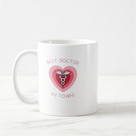 Best Doctor In Town Heart Medical Design コーヒーマグカップ
