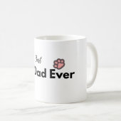 Best Dog Dad Ever コーヒーマグカップ (正面右)