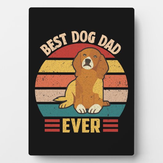 Best Dog Dad Ever  フォトプラーク (正面)