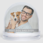 Best Dog Dad Ever 2 Photo Personalized Gift (正面)