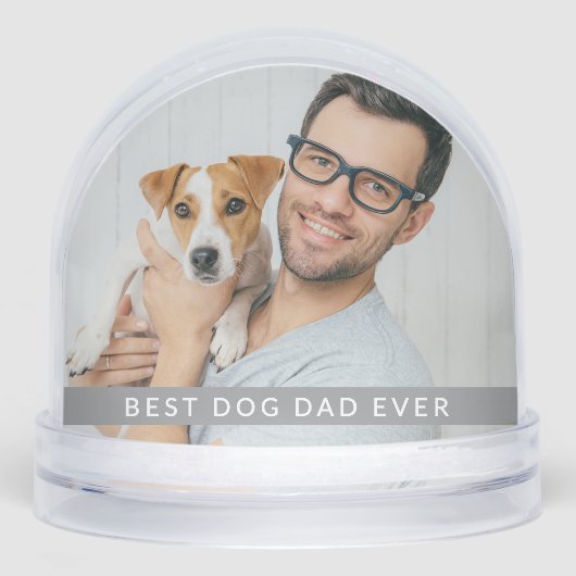 Best Dog Dad Ever 2 Photo Personalized  Gift (正面)