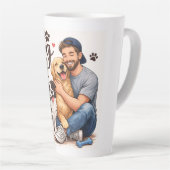 Best Dog Dad Ever Coffee Mug – Cute Gift for Dog O カフェラテマグ (右アングル)