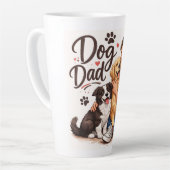 Best Dog Dad Ever Coffee Mug – Cute Gift for Dog O カフェラテマグ (左アングル)