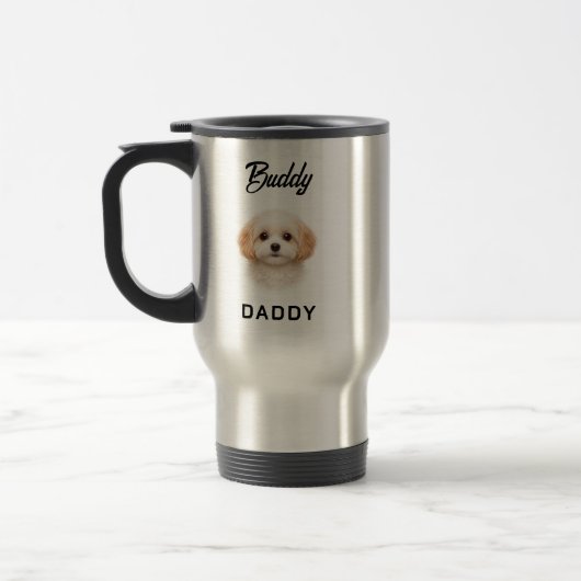 Best Dog Dad Ever | Custom Father’s Day トラベルマグ (左)