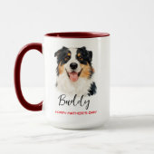 Best Dog Dad Ever | Custom Father’s Day マグカップ (左)