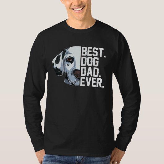 Best Dog Dad Ever  Dog Dalmatian  Costume Tシャツ (正面)