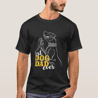 Best Dog Dad Ever I Best Pitbull Boxer Tシャツ
