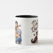 Best Dog Dad Ever Mug – Cute Dog Lover Coffee Cup マグカップ (中央)