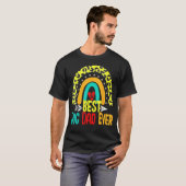 Best Dog Dad Ever Rainbow Daddy Papa Father s Day  Tシャツ (正面フル)