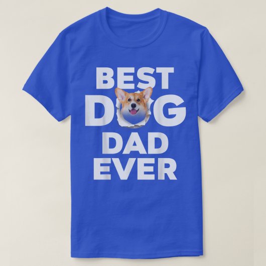 Best Dog Dad Ever Welsh Corgi Lovers -84 Tシャツ (デザイン正面)