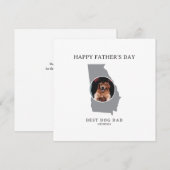 Best Dog Dad Georgia Photo Father’s Day  シーズンカード (正面/裏面)