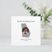 Best Dog Dad Georgia Photo Father’s Day  シーズンカード (スタンド正面)
