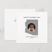 Best Dog Dad in Arizona Photo Father’s Day シーズンカード (正面/裏面)