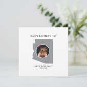 Best Dog Dad in Arizona Photo Father’s Day シーズンカード (スタンド正面)