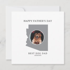 Best Dog Dad in Arizona Photo Father’s Day シーズンカード