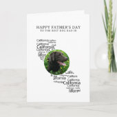 Best Dog Dad in California Father’s Day Photo  シーズンカード (正面)