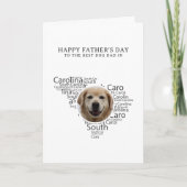 Best Dog Dad in South Carolina Photo Father’s Day シーズンカード (正面)