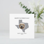 Best Dog Dad in Texas Father’s Day Photo シーズンカード (スタンド正面)