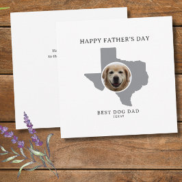 Best Dog Dad in Texas Father’s Day Photo シーズンカード