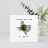 Best Dog Dad in Texas Photo Father’s Day シーズンカード (スタンド正面)