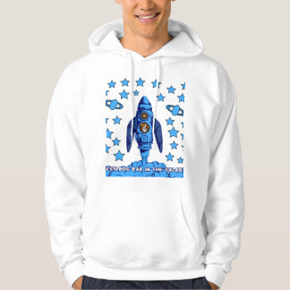 Best Dog Dad In The Galaxy Space Rocket Funny Gift パーカ