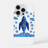Best Dog Dad In The Galaxy Space Rocket Funny Gift iPhoneケース (裏面)