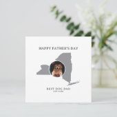 Best Dog Dad New York Photo Father’s Day シーズンカード (スタンド正面)