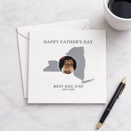 Best Dog Dad New York Photo Father’s Day シーズンカード