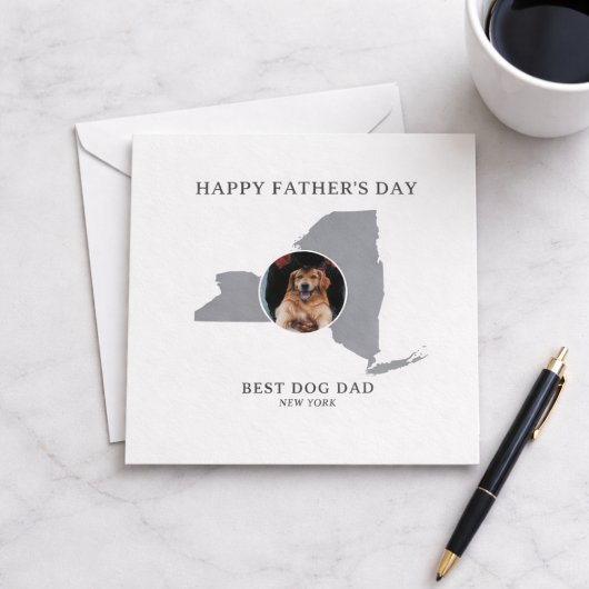 Best Dog Dad New York Photo Father’s Day シーズンカード