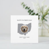 Best Dog Dad Ohio Photo Father’s Day シーズンカード (スタンド正面)