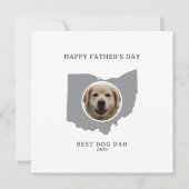 Best Dog Dad Ohio Photo Father’s Day シーズンカード (正面)