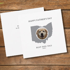 Best Dog Dad Ohio Photo Father’s Day シーズンカード