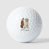 Best Dog Dad Personalized Gift Club Golf Balls ゴルフボール (正面)