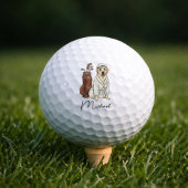Best Dog Dad Personalized Gift Club Golf Balls ゴルフボール