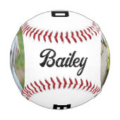 Best Dog Dad Photo Personalized Baseball 野球ボール (裏面)