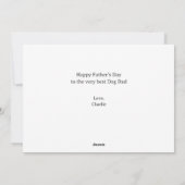 Best Dog Dad South Carolina  Father’s Day Photo シーズンカード (裏面)