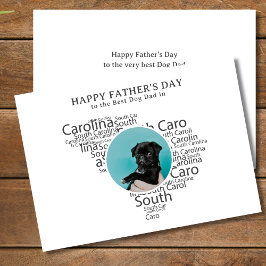 Best Dog Dad South Carolina  Father’s Day Photo シーズンカード